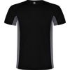 Camisetas técnicas roly shanghai niño de poliéster negro plomo oscuro para personalizar vista 1