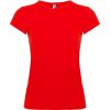 Camisetas manga corta roly bali mujer de algodon rojo con publicidad vista 1