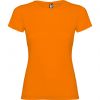 Camisetas manga corta roly jamaica mujer de 100% algodón naranja con publicidad vista 1