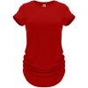 Camisetas técnicas roly aintree mujer de poliamida rojo con logo vista 1