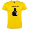 Camisetas despedida hombre despedida agente secreto 100% algodón amarillo con impresión vista 1
