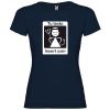 Camisetas despedida mujer de despedida para mujer con señal insert coin 100% algodón azul marino para personalizar vista 1