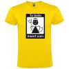 Camisetas despedida hombre diseño insert coin 100% algodón amarillo para personalizar vista 1