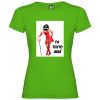 Camisetas despedida mujer de despedida para mujer estampación de diablesa 100% algodón verde grass vista 1