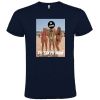 Camisetas despedida hombre para fiestas con diseño de hombre en bañador 100% algodón azul marino para personalizar vista 1