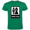 Camisetas despedida hombre de despedidas unisex con dibujo true love 100% algodón verde para personalizar vista 1