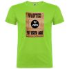 Camisetas despedida hombre de despedida estilo wanted con tu foto 100% algodón verde oasis para personalizar vista 1