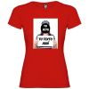 Camisetas despedida mujer para fiestas de despedida con diseño de fugitiva 100% algodón rojo para personalizar vista 1