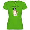 camiseta con estampación de novia con bate para mujer en versión sin fondo verde grass vista1