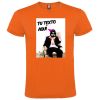 Camisetas despedida hombre de fiesta con foto de borracho 100% algodón naranja para personalizar vista 1