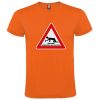Camisetas despedida hombre de despedida 100% algodón naranja con impresión vista 1