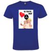 Camisetas despedida hombre para fiestas con diseño de muñeca hinchable y globo 100% algodón royal con impresión vista 1
