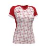 camiseta manga corta supernova iii rojo-blanco vista1