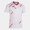 camiseta manga corta tiger ii blanco-rojo vista1