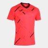 camiseta manga corta tiger ii coral fluor-negro vista1