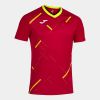 camiseta manga corta tiger ii rojo-amarillo vista1