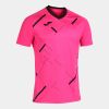 camiseta manga corta tiger ii negro-rosa fluor vista1