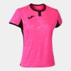 camiseta toletum ii mc negro-rosa fluor vista1
