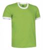 Camisetas manga corta valento combi ca verde manzana blanco con impresión vista 1