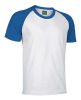 Camisetas manga corta valento caiman de algodon blanco azul royal con logo vista 1