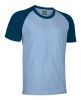 Camisetas manga corta valento caiman de algodon azul celeste azul marino con logo vista 1