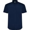 Camisas manga corta roly aifos de poliéster azul marino para personalizar vista 1