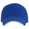 Gorras serigrafiadas roly eris de 100% algodón azul royal para personalizar vista 1