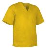 Casacas sanitarias valento link de poliéster amarillo con logo vista 1