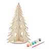 tree and paint árbol de navidad de madera diy burgundy/blanco vista1