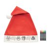 bono paint gorro de papá noel para niños burgundy/blanco vista1