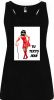 Camisetas despedida mujer de tirantes de despedida con diseño de diablesa 100% algodón negro con impresión vista 1