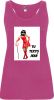 Camisetas despedida mujer de tirantes de despedida con diseño de diablesa 100% algodón roseton con impresión vista 1