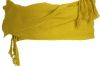 Fajines peñas regional algodón con flecos 12x240 cm de 100% algodón amarillo con publicidad vista 1