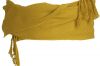 Fajines peñas regional algodón con flecos 12x240 cm de 100% algodón oro con publicidad vista 1