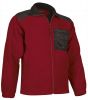 Ropa térmica para trabajar valento chaqueta valento polar nevada de poliéster rojo negro vista 1