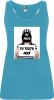 Camisetas despedida mujer de tirantes de despedida para mujer en color diseño fugitiva 100% algodón turquesa vista 1