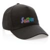 gorra de algodón reciclado impact 280gr con trazador aware™ negro vista2