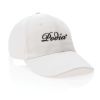 gorra impact 6 paneles 280gr de algodón reciclado blanco vista2