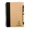 sonora plus libreta papel reciclado negro vista2
