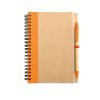 sonora plus libreta papel reciclado naranja vista1