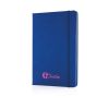 libreta a5 deluxe pu con tapa dura azul vista2