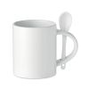 sublim spoon taza cerámica subli. 300ml burgundy/blanco vista1