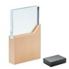 zeal placa o trofeo de cristal burgundy/blanco vista1