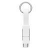 key c llavero con cable 4 en 1 blanco vista4