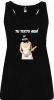 camiseta de tirantes de despedida novia con bate para mujer en color negro vista 1