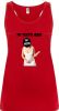 camiseta de tirantes de despedida novia con bate para mujer en color rojo vista 1