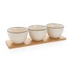 set de cuencos ukiyo de 3 piezas con bandeja de bambú burgundy/blanco vista1