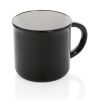 taza de cerámica vintage negro vista1