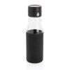 botella de hidratación de vidrio ukiyo con funda negro vista1