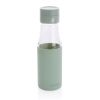 botella de hidratación de vidrio ukiyo con funda verde vista1